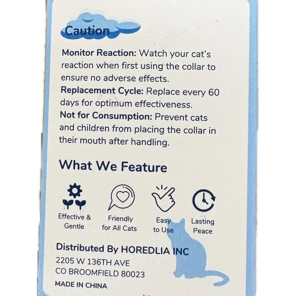 Calming Collar for Cats‎ 4 Pack Pheromone Stress Anxiety Relief Adjustable New